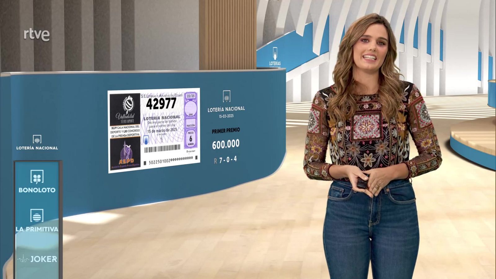 Sorteo de la Lotería Nacional del 15/03/2025 - ver ahora