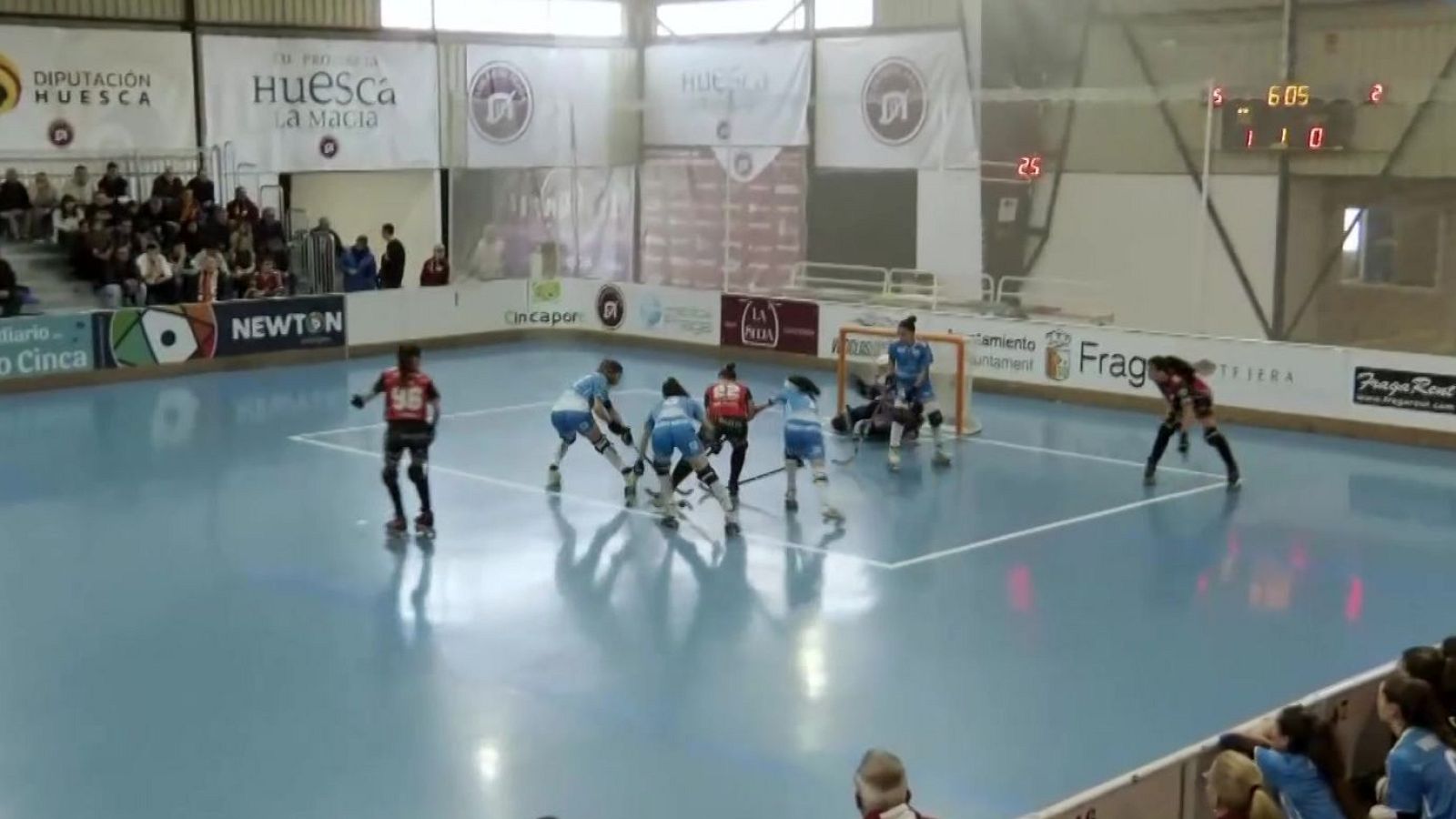 Hockey patines - OK Liga Iberdrola. 18ª jornada: CP Esneca Fraga – Telecable Hockey Club - ver ahora