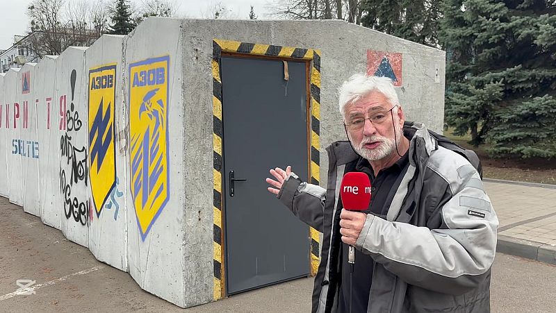 Las autoridades de Kramatorsk instalan refugios antiaéreos en el centro de la ciudad