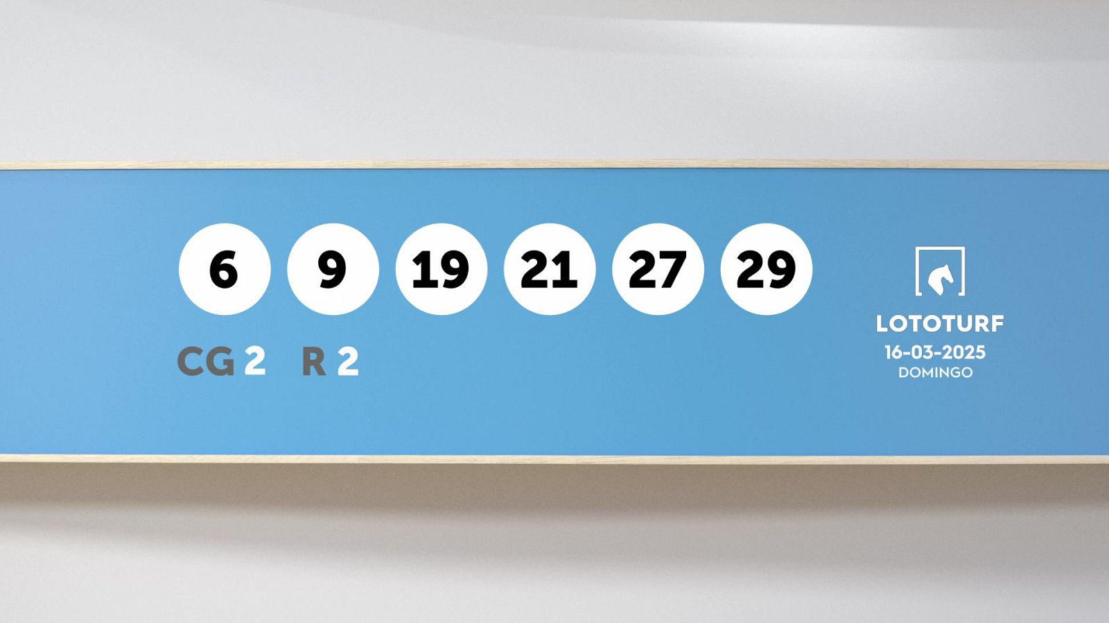 Sorteo de la Lotería Lototurf del 16/03/2025 - Ver ahora