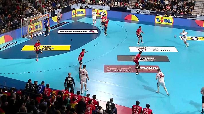 Balonmano - Clasificación Campeonato de Europa Masculino. 4ª jornada: España - Serbia