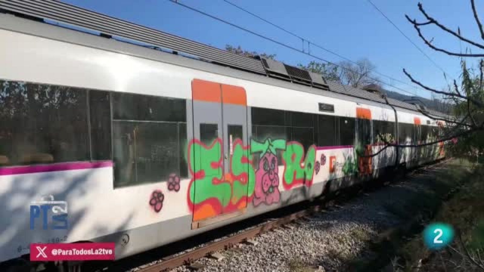 Los grafitis en los trenes. Vandalismo - Para todos La 2 | Ver