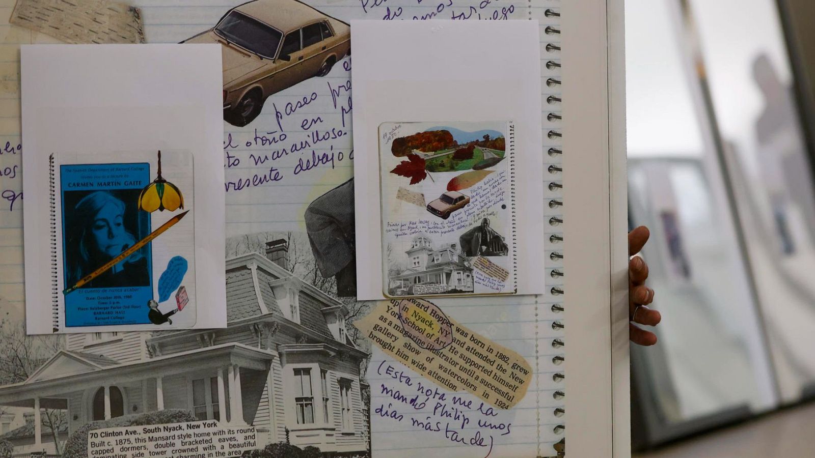 Los 'collages' de Carmen Martín Gaite en la Casa del Lector - Telediario 2 | Ver