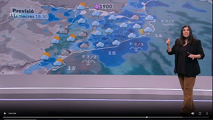 El temps - Dimecres gris i passat per aigua