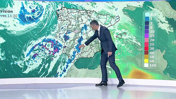 El tiempo - Precipitaciones en la Comunidad Valenciana y nordeste de Cataluña