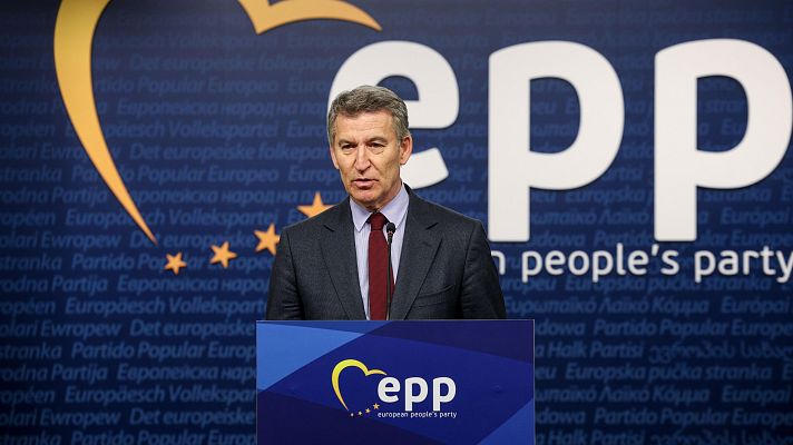 Informativo 24h - Feijóo dice que Mazón cumple "con su deber" al pactar las cuentas con Vox