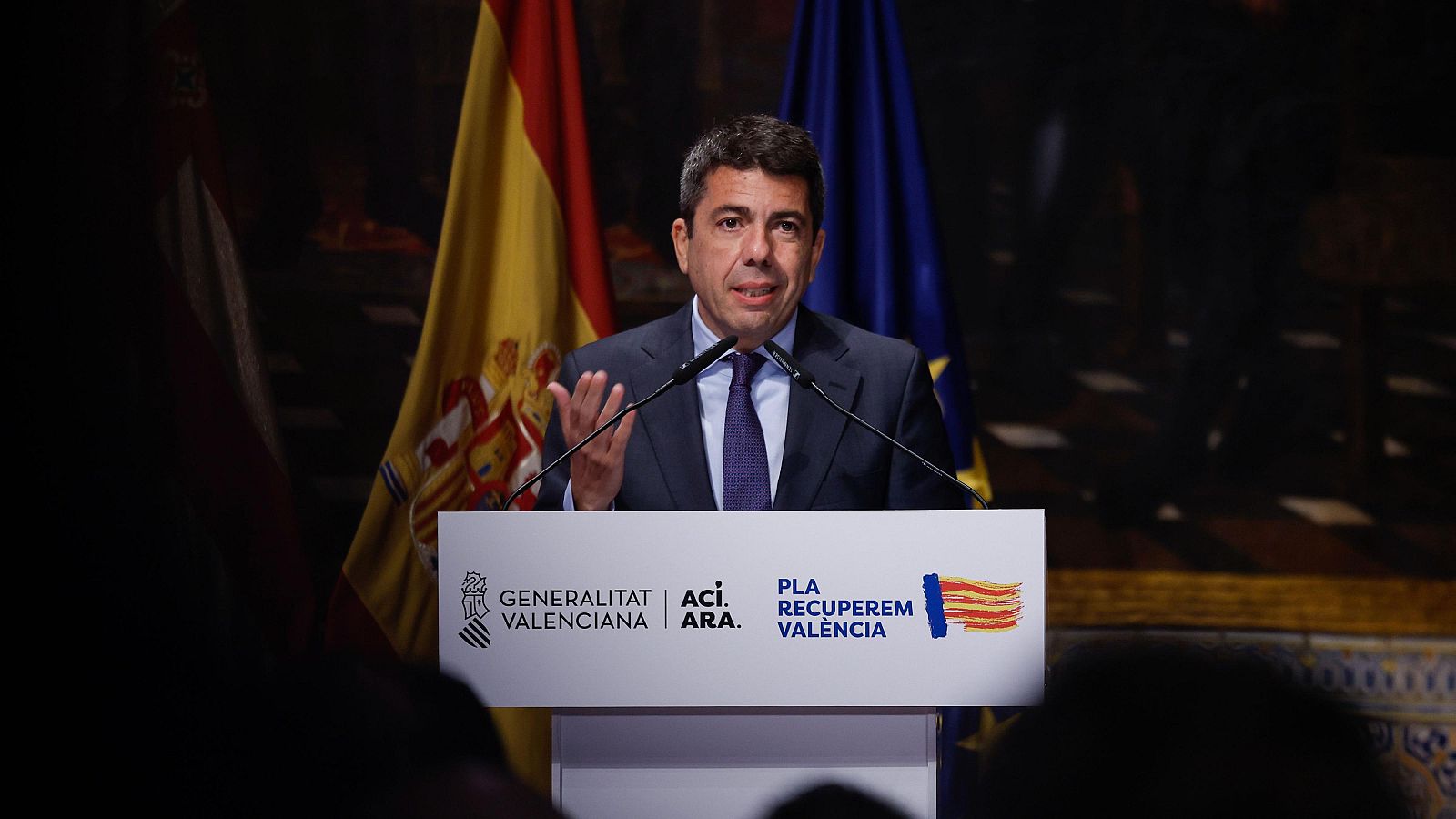 Mazón solicitará ayuda para la recuperación: "Es la misión de todas las instituciones" | Ver