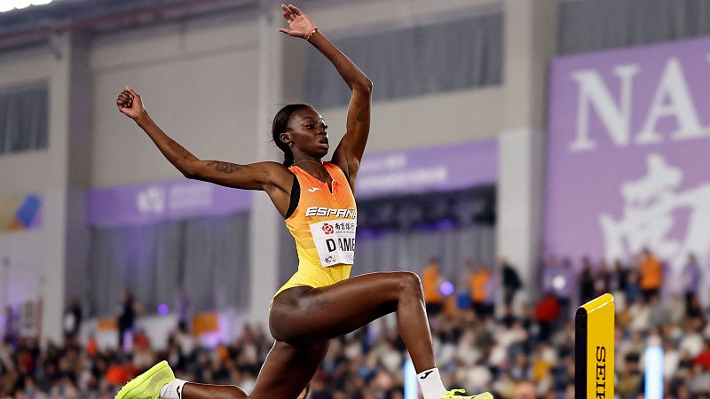 Ftima Diame saca su mejor versin y reedita el bronce mundial en salto de longitud