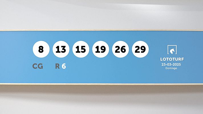 SELAE - Sorteo de Lotería Lototurf: 23/03/2025