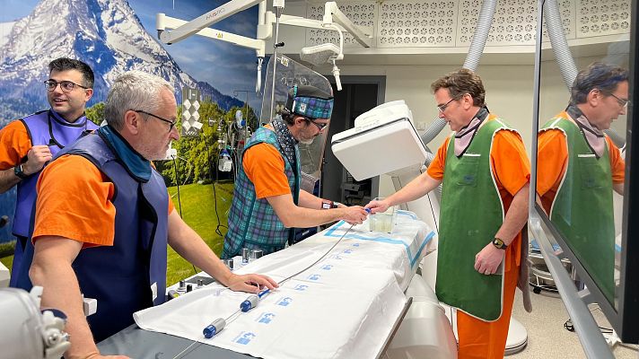 La tarde en 24h - Cardiólogos del Gregorio Marañón implantan por primera vez en España una válvula pulmonar por cateterismo