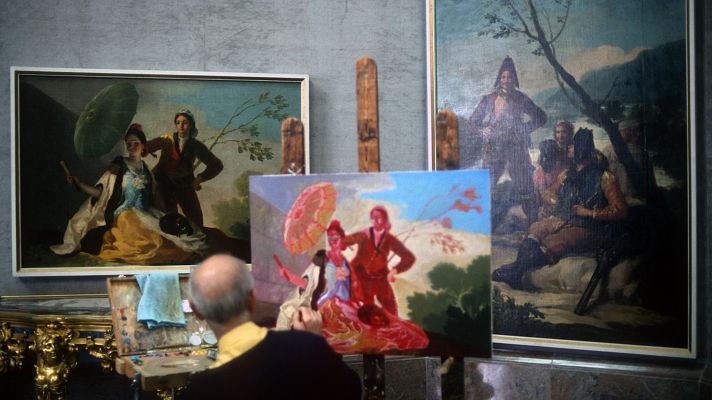 Telediario 2 - Aracne, un programa que permite analizar los lienzos y descubrir su origen