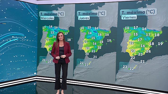 El tiempo - Acumulados significativos de nieve en el sistema Ibérico, este del Central y cordillera Cantábrica, también al este de la meseta Norte