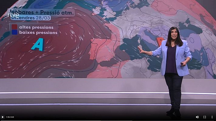 El temps - Dies de sol i de bonança. Guardeu els paraigües pels ruixats de tarda primaverals
