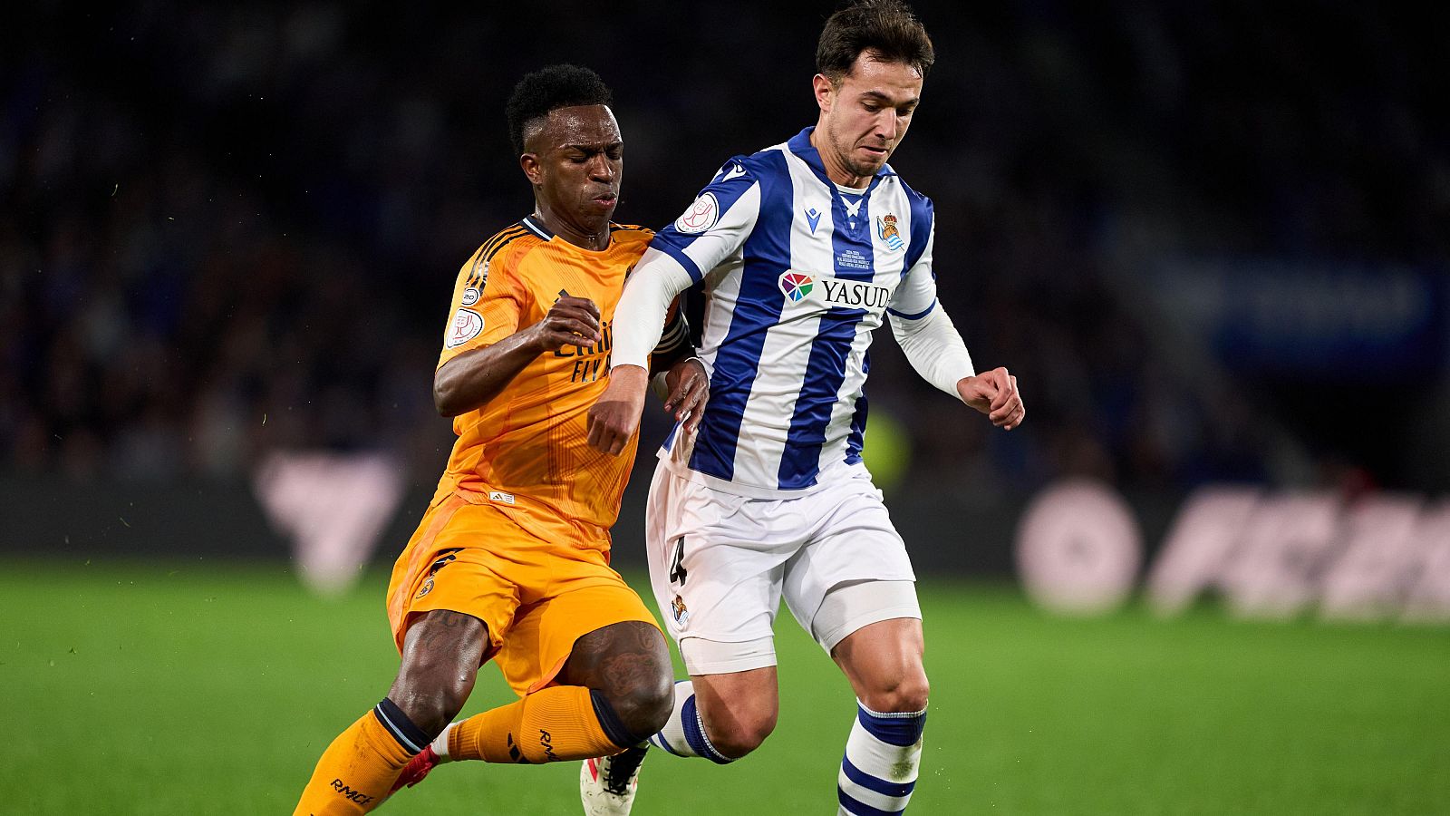 Real Madrid-Real Sociedad y Atlético-Barcelona, solo dos de ellos llegarán a la Gran final del torneo copero. El martes y el miércoles a las 21.30 horas, gratis en RTVE