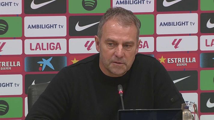 Fútbol - Hansi Flick: "Con la lesión de Olmo hemos pagado un precio muy alto por tres puntos"