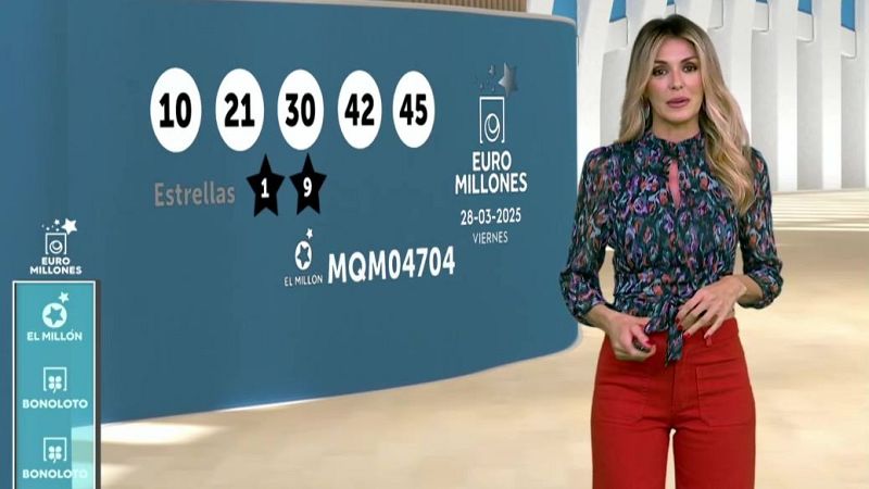 Sorteo de la Bonoloto y Euromillones del 28/03/2025 - ver ahora