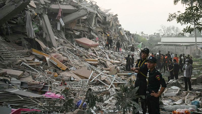 Birmania y Tailandia siguen buscando desaparecidos por el terremoto | Ver