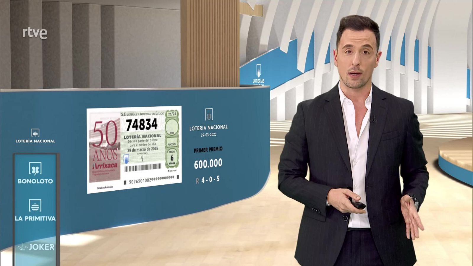 Sorteo de la Lotería Nacional del 29/03/2025 - ver ahora