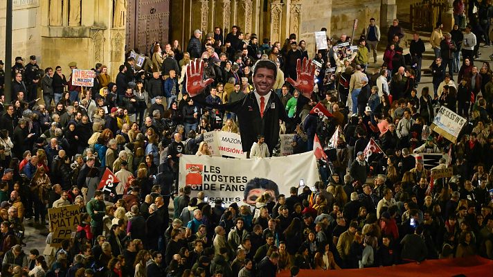 Marcha contra Mazón