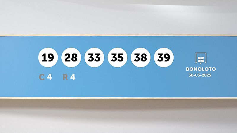 Sorteo de la Lotería Bonoloto del 30/03/2025 - Ver ahora