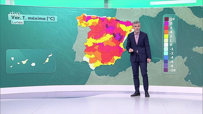 El tiempo - Aumento notable de las máximas y mínimas en la mitad norte peninsular y en puntos de la mitad sur