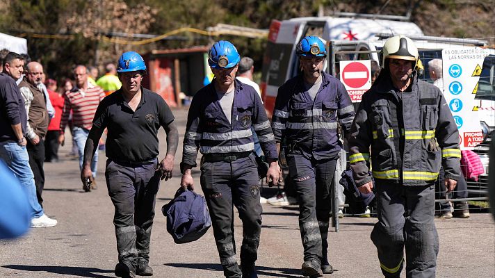 Telediario 1 - Una bolsa de gas grisú, la principal hipótesis detrás del accidente en la mina de Cerredo