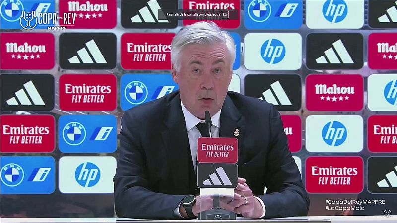 Real Madrid - Real Sociedad: rueda de prensa Ancelotti | Copa - Copa del Rey | Ver
