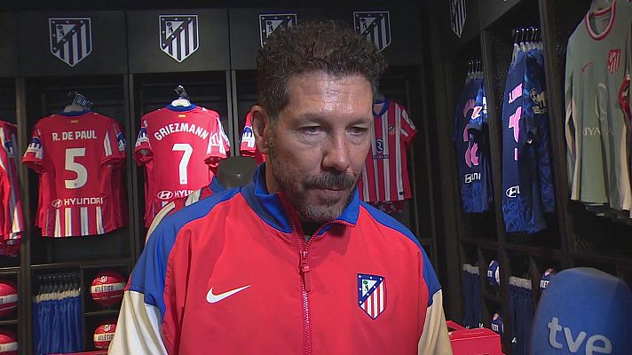 Copa del Rey - Simeone, a TVE: "Con el corazón y con la cabeza; no tengo otro favorito que el Atlético"