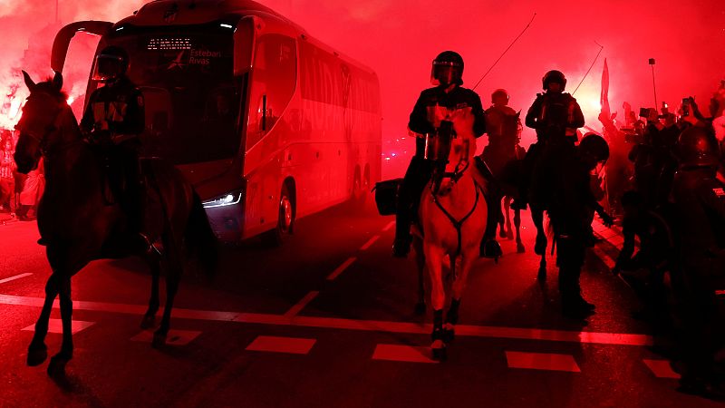Atlético de Madrid - Barcelona: 24 caballos formarán parte del dispositivo de seguridad