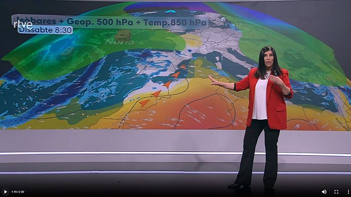 El temps - Molts núvols, poca pluja i més bonança