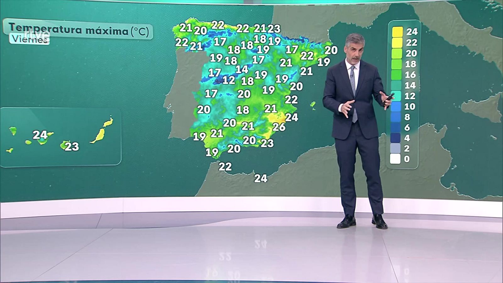 Probabilidad de precipitaciones fuertes en el oeste y cumbres de las islas occidentales de Canarias - ver ahora