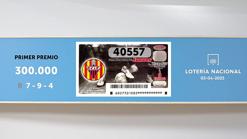 Sorteo de la Lotería Nacional del 03/04/2025 - Ver ahora