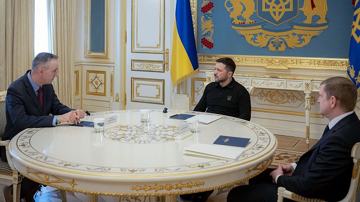 Telediario 1 - El secretario de Estado de EE.UU. y Europa exigen claridad a Rusia sobre su compromiso con el alto el fuego