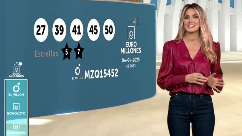 Sorteo de la Bonoloto y Euromillones del 04/04/2025 - ver ahora