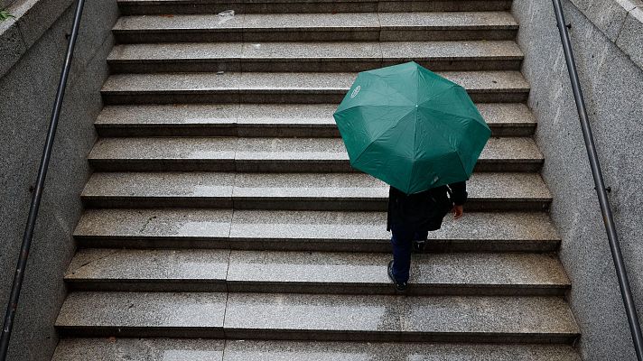El tiempo - La borrasca Nuria deja tormentas fuertes y granizo en el noroeste