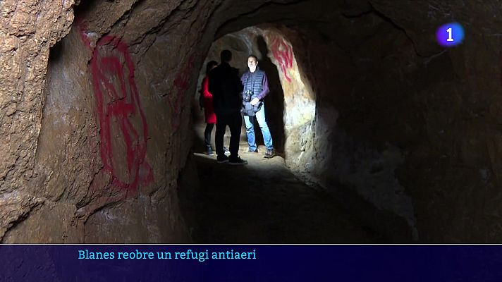 L'Informatiu - Blanes reobre un refugi antiaeri de la Guerra Civil