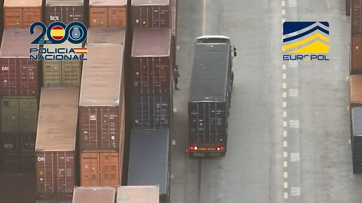 Fin de semana 24h - La Policía Nacional interviene mil kilos de cocaína a una banda que la introducía por el puerto de Valencia