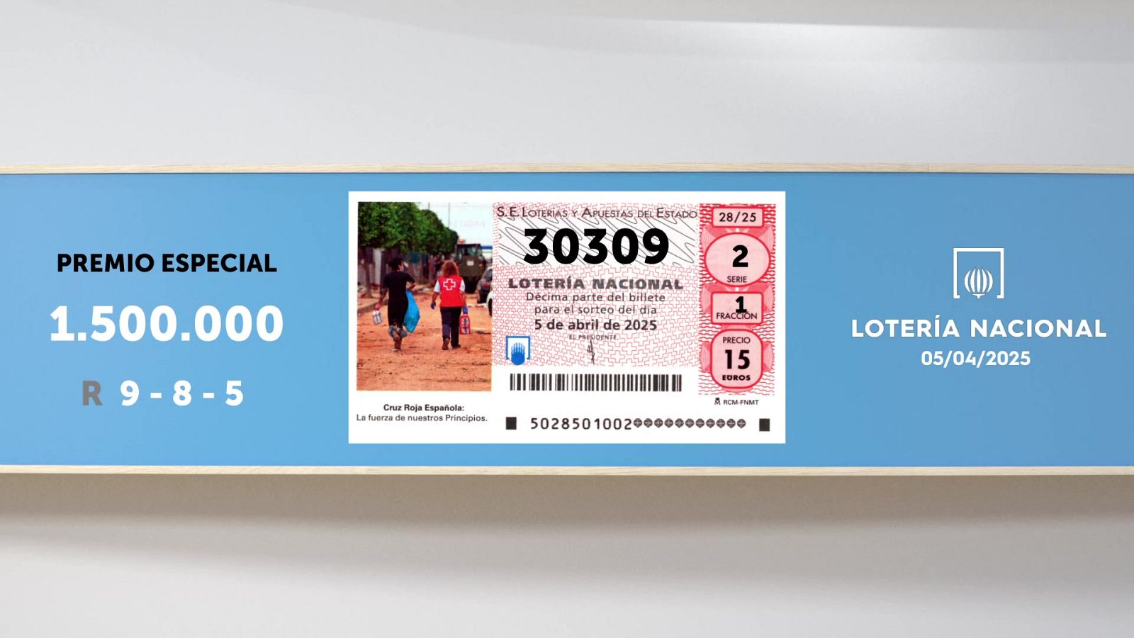 Sorteo de la Lotería Nacional del 05/04/2025 - Ver ahora