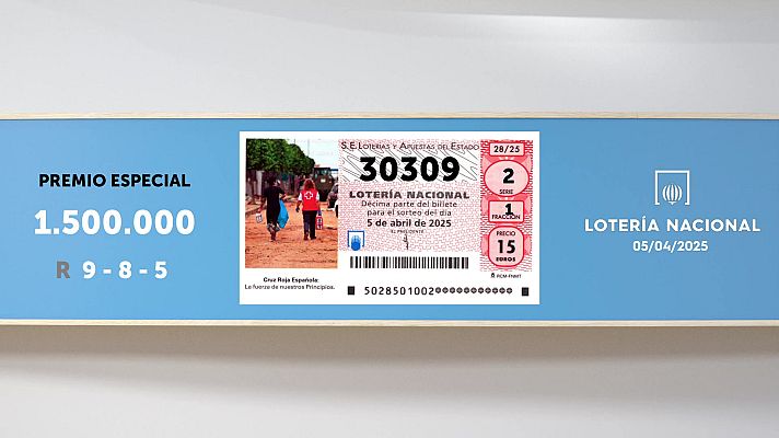 SELAE - Sorteo de la Lotería Nacional del 05/04/2025