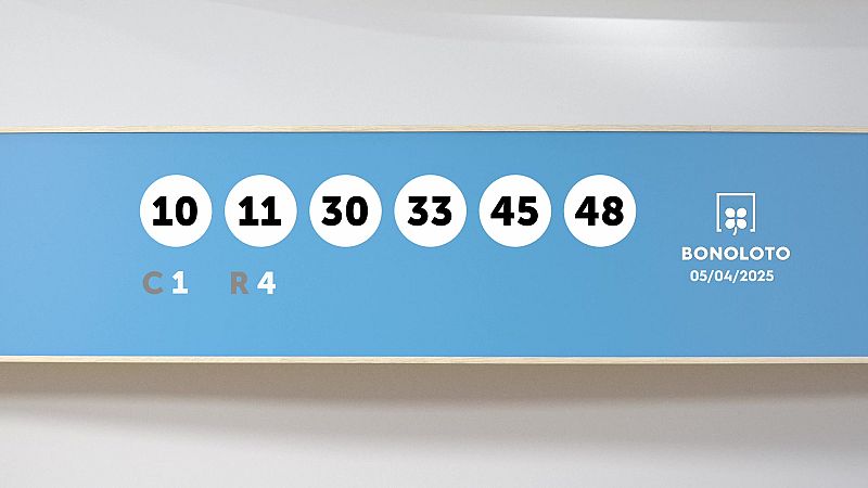 Sorteo de la Lotería Bonoloto del 05/04/2025 - Ver ahora