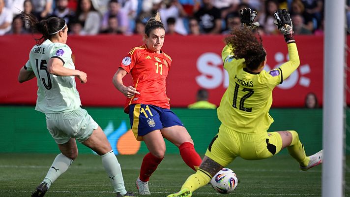 UEFA Nations League - Nations League | Alexia completa la fiesta española ante Portugal en la primera mitad con el cuarto tanto