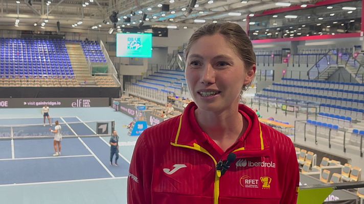 Tenis - Cristina Bucsa explica su "sorprendente" química con Sara Sorribes antes de la BJK Cup