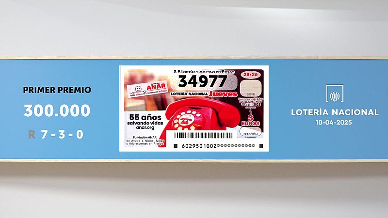 Sorteo de la Lotería Nacional del 10/04/2025 - Ver ahora