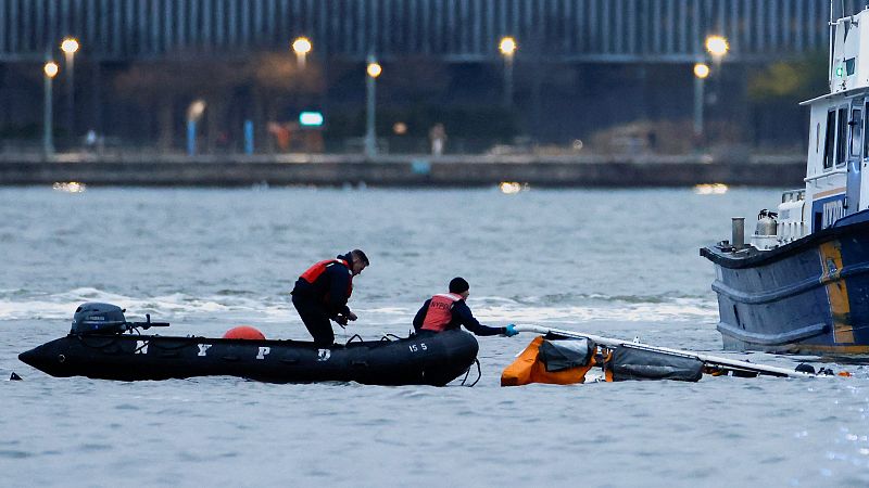 Cinco españoles mueren en un accidente de helicóptero en Nueva York