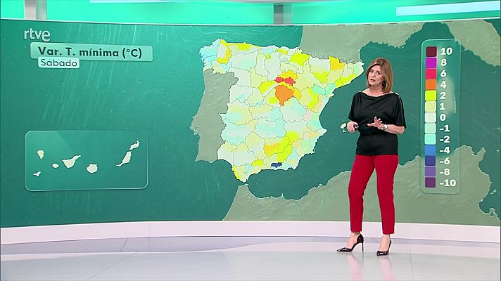 El tiempo - Precipitaciones con tormenta en el sur de Andalucía, Galicia, oeste de Asturias y el oeste de la meseta