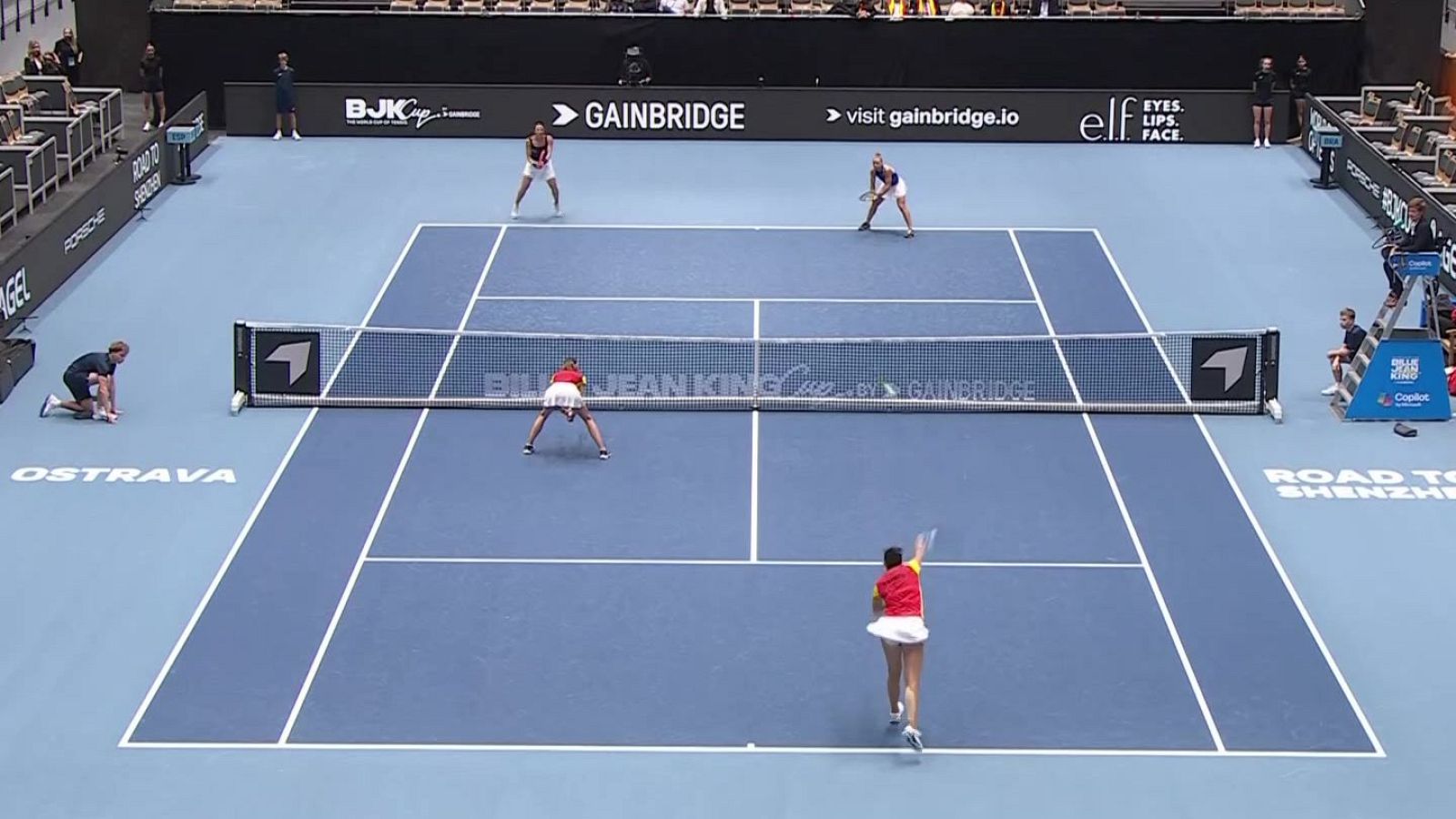 Tenis - Billie Jean King Cup Clasificatorias. 3er partido dobles: España - Brasil - ver ahora