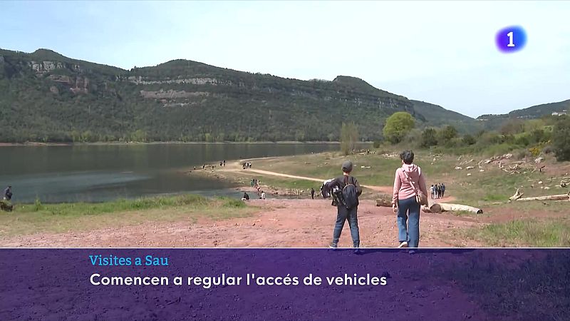 Comencen a regular l'entrada de vehicles al pantà de Sau - L'Informatiu | Veure
