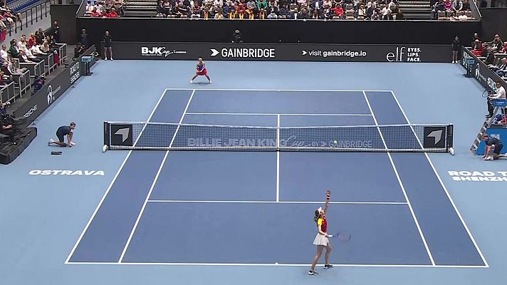 Tenis - Billie Jean King Cup Clasificatorias. 1er partido individual: Chequia - España