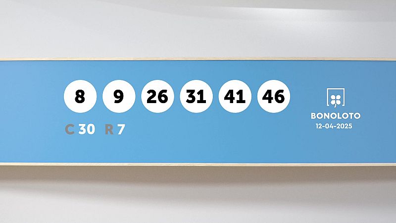 Sorteo de la Lotería Bonoloto del 12/04/2025 - Ver ahora