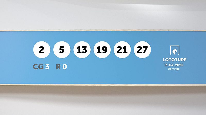 Sorteo de la Lotería Lototurf del 13/04/2025 - Ver ahora